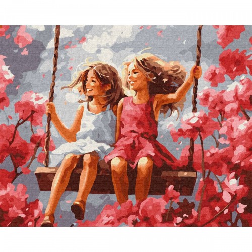 Картина за номерами "Найкращі подружки" 40х50 см (Ідейка)