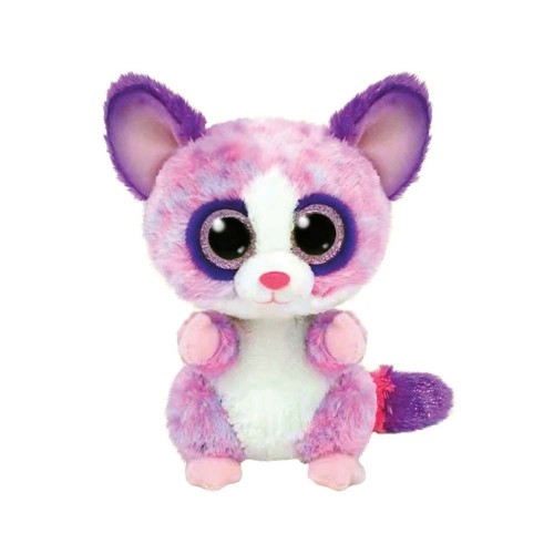 Мягкая игрушка "Beanie Boos Рожевий лемур BECCA" 15 см (TY)