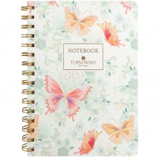 Блокнот на спирали тв. об., А5, 80 арк,кл,TR,Nat Melody 1