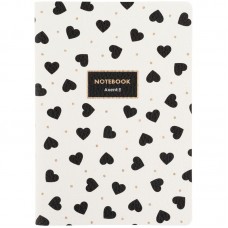 Книга записная A5,60 арк., кл., Black&White
