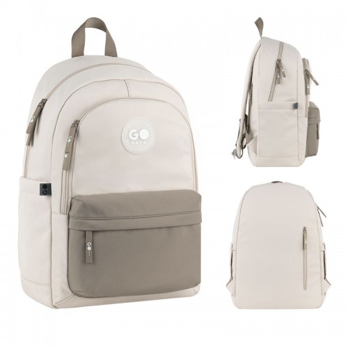 Рюкзак GoPack Education Teens 141L бежевий, коричневий (GoPack)