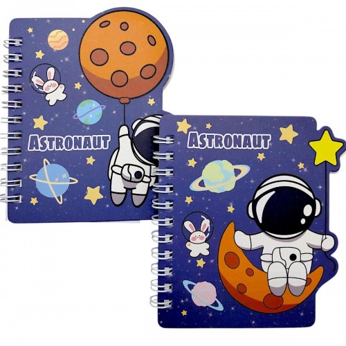 Блокнот на пружине "Космос" 12x12 см, 60 л (микс видов) (Malevaro)