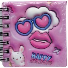 Блокнот 3D на пружине 10Х9,5 см 