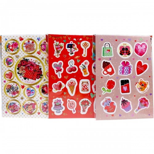 Видання для дозвілля Набір наліпок "Love" В6, 2 арк. (микс) (MiC)