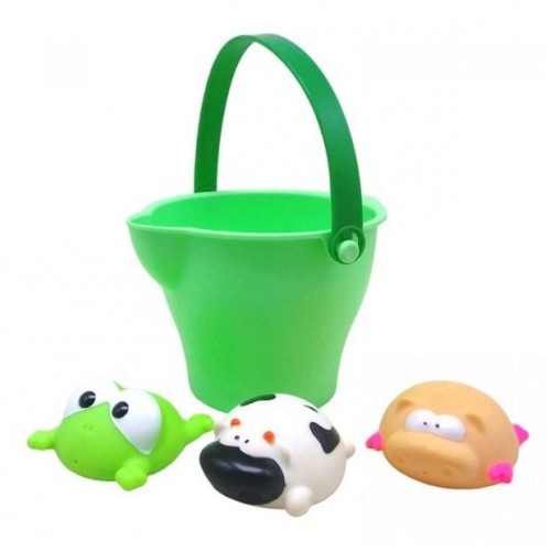 Набір для купання Відерце і тваринки 3шт (Bibi Toys)