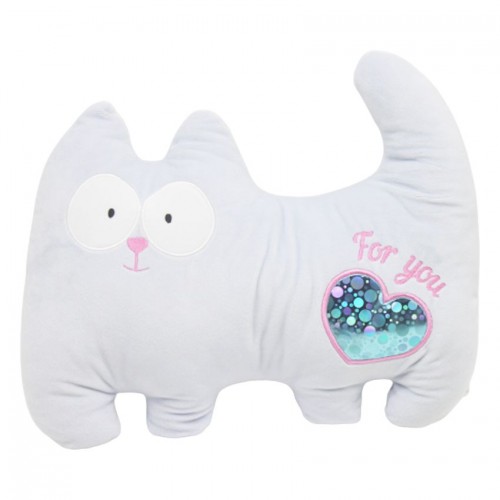 М'яка іграшка "Котик Лапочка", блакитний (Копиця)