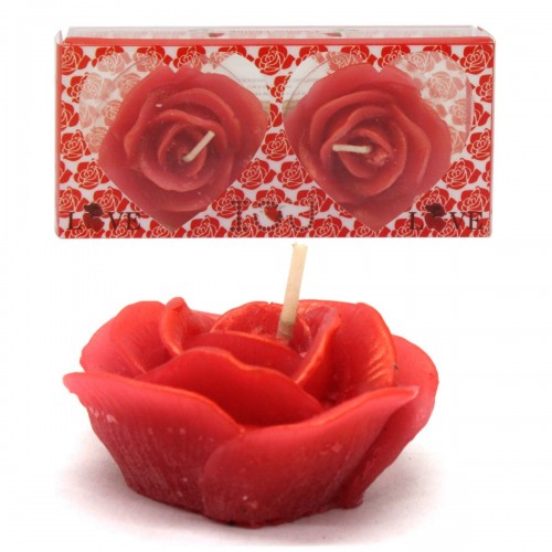 Набор свечей "Розы", красный (MiC)