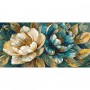 Картина по номерах з фарбами металік "Золотаві пелюстки" 40х80см (Ідейка)
