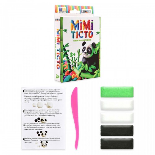 Набор для лепки "MIMI ТЕСТО. Панда" (Strateg)