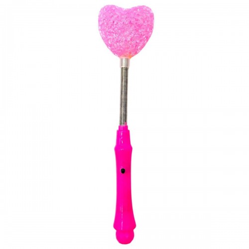 Палочка светяшка, праздничная (микс видов: сердечко, цветок, звездочка) РОЗОВАЯ (MiC)