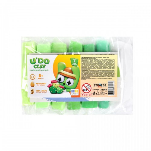 Набір для ліплення "UʼDO Clay: Кактусик" (Strateg)