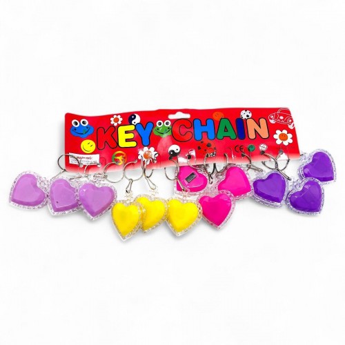 Брелок "Сердечко" світиться (12 шт) (MiC)