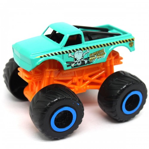 Машинка металлическая мини, на крупных колесах (бирюзовая) (MiC)