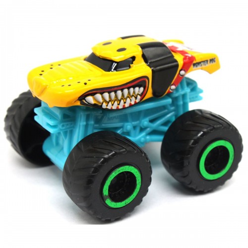 Машинка металлическая мини, на крупных колесах (желтая) (MiC)