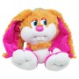 Мягкая игрушка "Зайка-коротышка", 30 см, рыжий с малиновым (Nikopol)