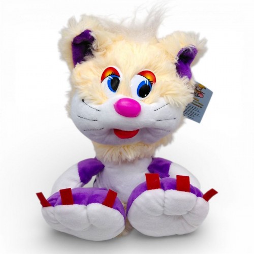 Мʼяка іграшка "Коротишка кіт", 14х20х24 (ФІОЛЕТОВИЙ) (Nikopol)