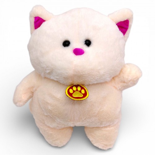 Мʼяка іграшка "Кіт Пуховичок" 34 см (КРЕМОВИЙ) (Nikopol)