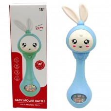 Інтерактивне брязкальце Зайчик, світло, звук (БЛАКИТНИЙ)