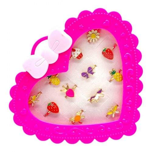 Набір дитячих кілечок Казковий настрій (МАЛИНОВИЙ) (MiC)