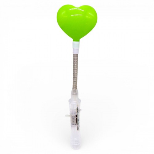 Игрушка со светом "Сердце" 25,5 см (ЗЕЛЕНОЕ) (MiC)