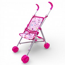 Коляска-трость для кукол, (МАЛИНОВЫЙ)