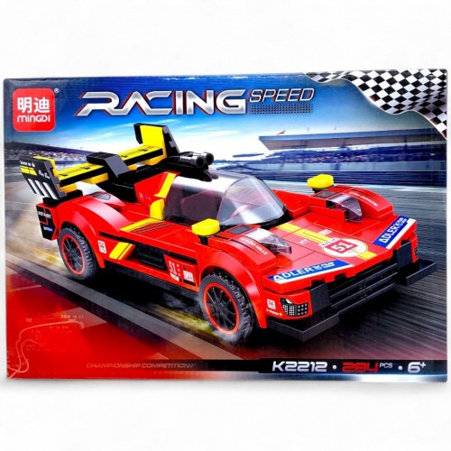 Конструктор "Спорткар", 284 деталей, в коробці 36х8х25 см (mingdi)