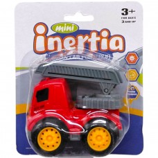 Машина стройтехника, инерционная на блистере (КРАСНАЯ)