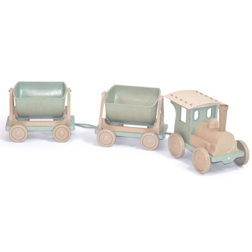 Поїзд-конструктор, 2 причепа (110×25×25 см) (Doloni)