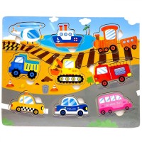 Вкладыши деревянные, 22,5х18 см (ТРАНСПОРТ)