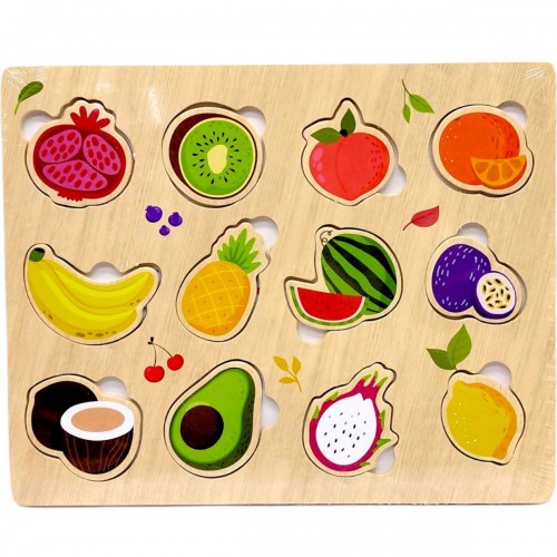 Вкладыши деревянные, 22,5х18 см (ФРУКТЫ) (MiC)