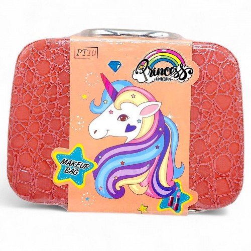 Набор аксессуаров в чемодане: духи+часы "Принцесса Единорог" (ОРАНЖЕВЫЙ) (MiC)