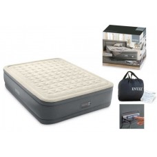 Intex Велюр матрац 64926 ND (2) 152х203х46см, вбудований електронасос PremAire, двоспальний