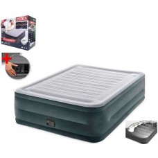 Велюровий матрац комфорт квін, двоспальний, з вбудованим насосом 220-240V, в коробці