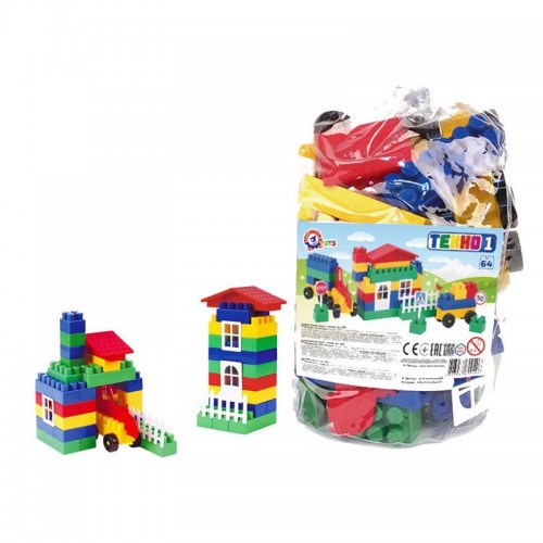 Конструктор "Техно 1 ТехноК", 64 дет (Технок)