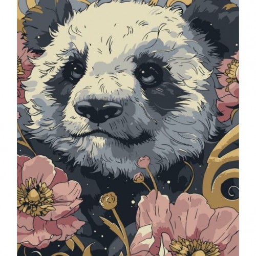 Картина по номерам "Цветочная пандочка" 40х50 см (art craft)