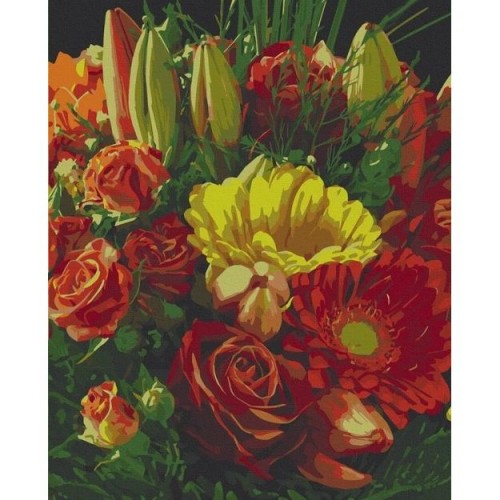 Картина по номерам "Экспрессивный букет" 40х50 см (art craft)