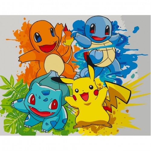 Картина по номерам "Покемоны" 40x50 см (art craft)