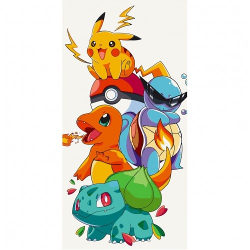 Картина по номерах аніме "Круті покемони" 40х80 см (art craft)
