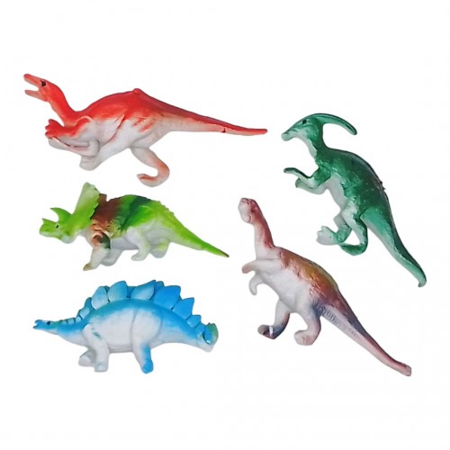 Фигурка динозавра, резиновая, микс, цена за штуку (MiC)