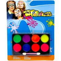 Грим для обличчя, 8 кольорів + аплікатор