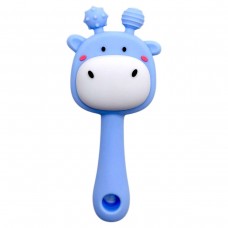 Силіконовий прорізувач-брязкальце Жираф (СИНІЙ)