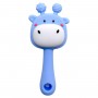 Силіконовий прорізувач-брязкальце Жираф (СИНІЙ) (Mega Zayka)