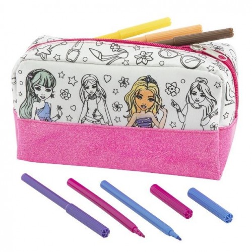 Пенал-розмальовка з фломастерами (Besties)