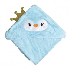 Дитячий рушник з капюшоном, розмір 80*80 см (БЛАКИТНИЙ)