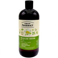Міцелярна вода 3в1, зелений чай та алое, 500 мл
