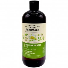 Міцелярна вода 3в1, зелений чай та алое, 500 мл