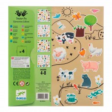 Набір паперових наклейок з малюнком 