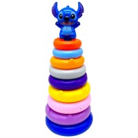 ПІРАМІДКА ВИСОТА 32 СМ, ФІГУРКА ГЕРОЯ, СТІКЕРИ, 9 КІЛЕЦЬ РІЗНОГО ДІАМЕТРУ, В СІТЦІ