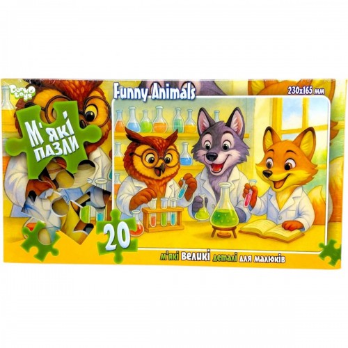 МʼЯКІ ПАЗЛИ 20 ЕЛЕМЕНТІВ (ЛАБОРАТОРІЯ) (Dankotoys)