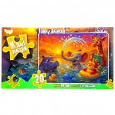 МʼЯКІ ПАЗЛИ 20 ЕЛЕМЕНТІВ (ЗВІРІ НА ВОДІ)